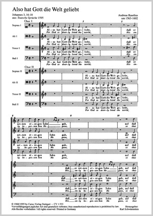 Also hat Gott die Welt geliebt