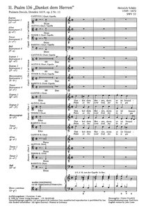 Danket dem Herren, SWV 32