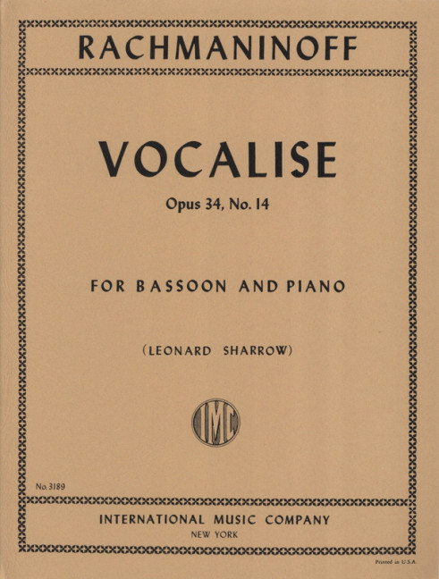 Vocalise op. 34/14