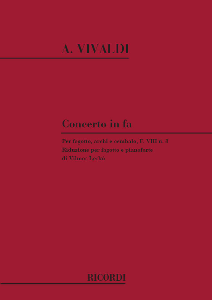 Concerto F-Dur F 8/8 T 109