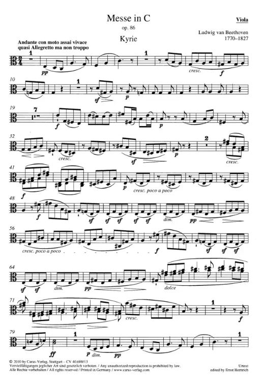Messe C-Dur op. 86