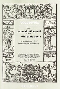 Ghirlanda Sacra, Band III