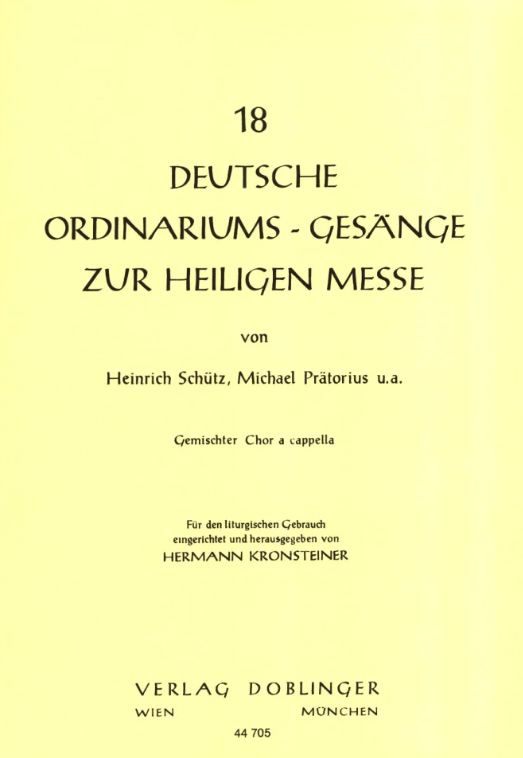 18 deutsche Ordinariumsgesänge