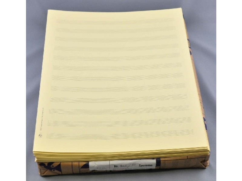 Notenpapier Star-Matt - 12 Systeme (Kopisten-Papier)