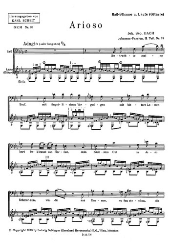 Betrachte meine Seel' aus der Johannes-Passion