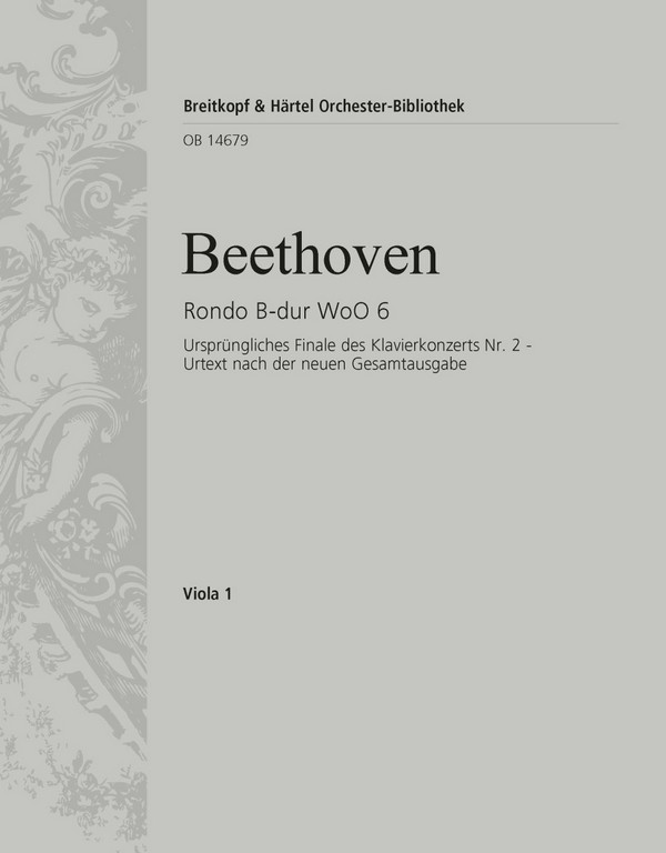 Rondo B-Dur für Klavier und Orchester WoO 6