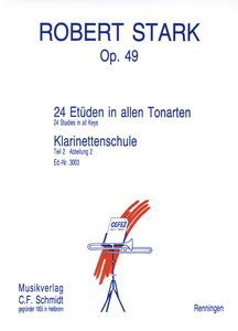 Klarinettenschule Band 2 Teil 2 op. 49 - 24 Etüden in allen Tonarten