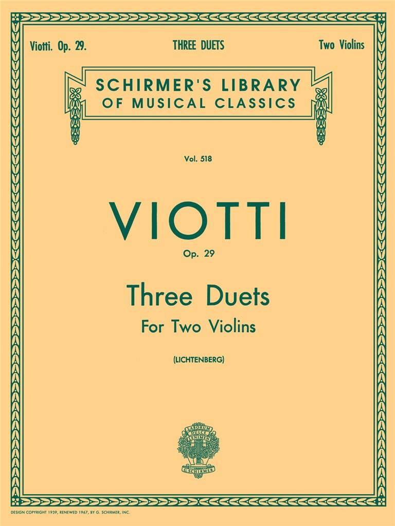 3 Duets op. 29