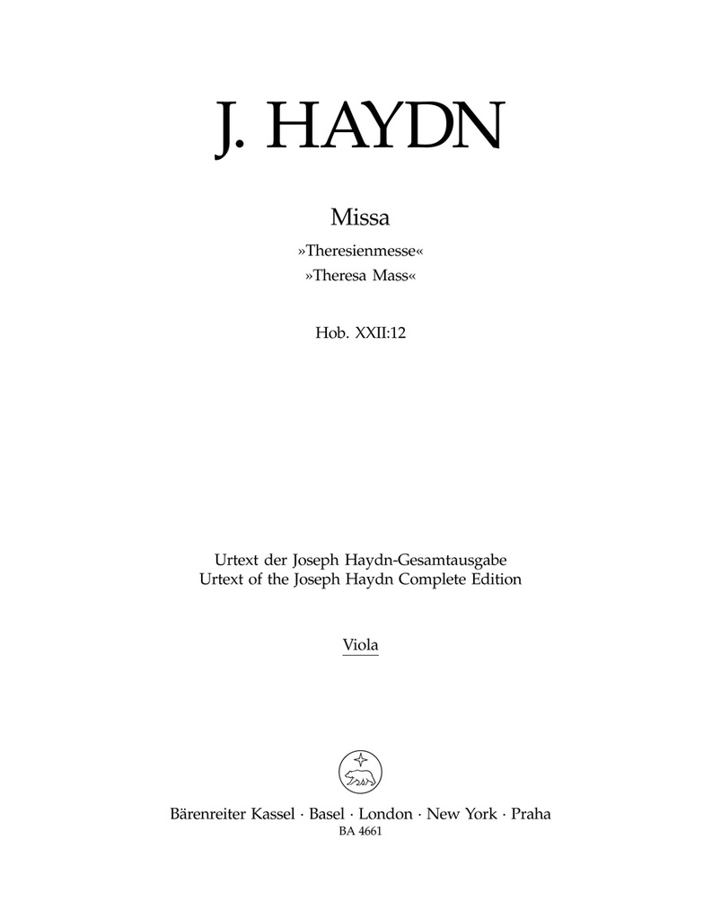 Theresienmesse, Hob. XXII:12