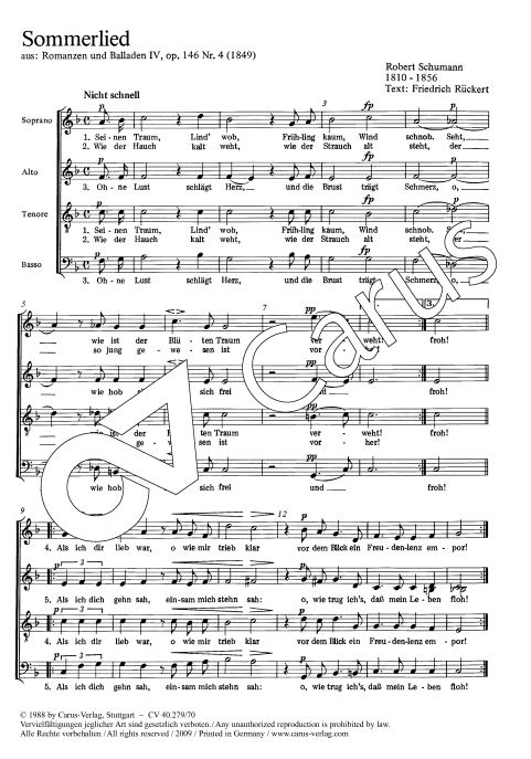 Sommerlied, op. 146/4