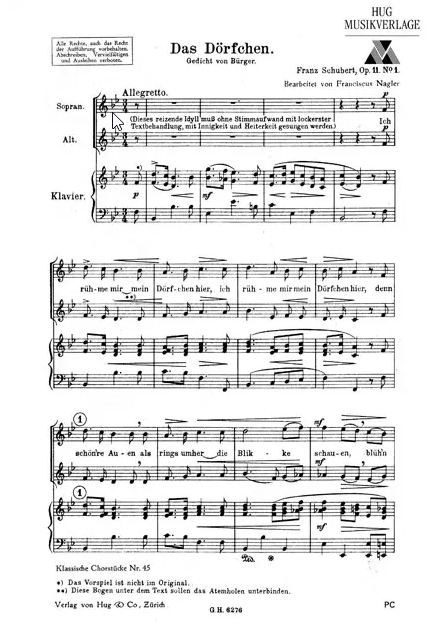 Das Dörfchen op. 11/1