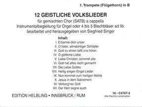 12 geistliche Volkslieder