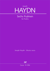 Sechs Psalmen, Hob. XXIII Anhang