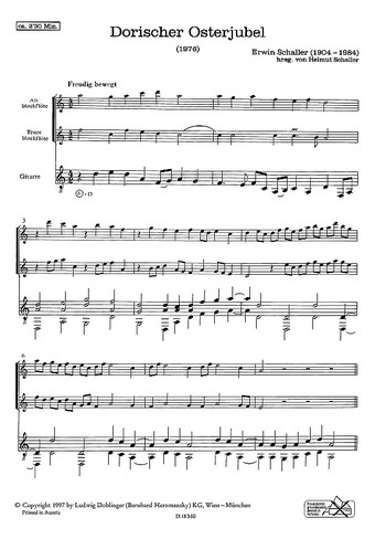 Dorischer Osterjubel über Christ ist erstanden