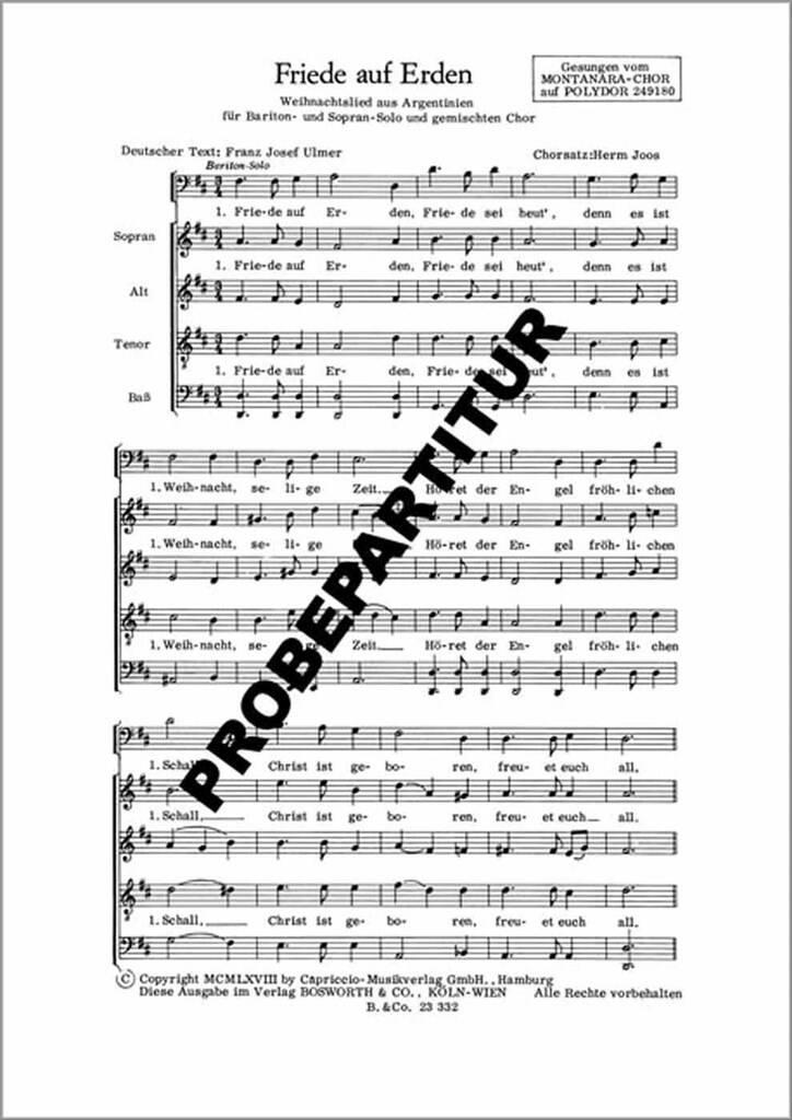 Friede auf Erden