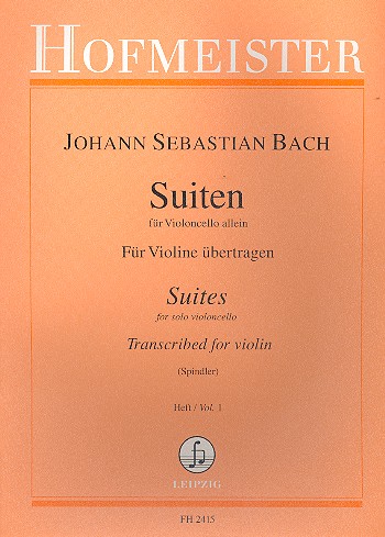 6 Suiten für Violoncello allein - Heft 1