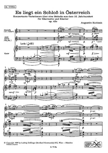 Es liegt ein Schloß in Österreich op. 43c