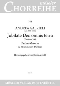 Jubilate Deo omnis terra