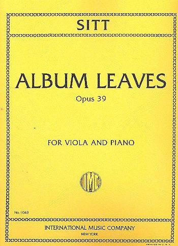 Album Leaves op. 39