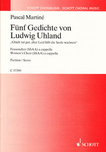 Fünf Gedichte von Ludwig Uhland