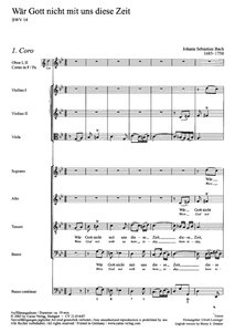 Wär Gott nicht mit uns diese Zeit, BWV 14