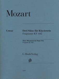 Drei Sätze für Klaviertrio (Fragmente) KV 442