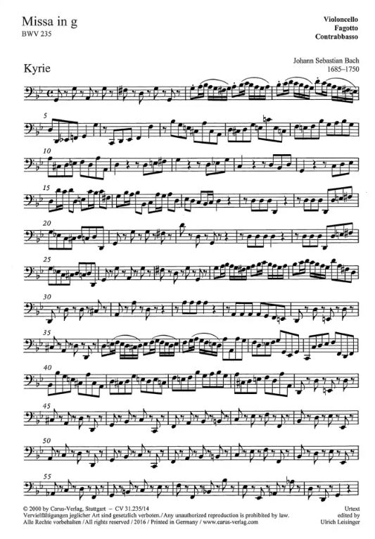 Missa g-moll, BWV 235