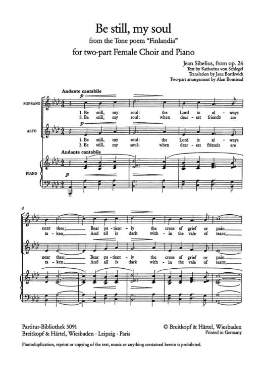 Be still, my soul