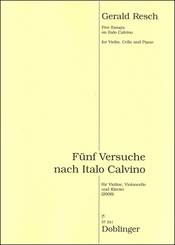 Fünf Versuche über Italo Calvino