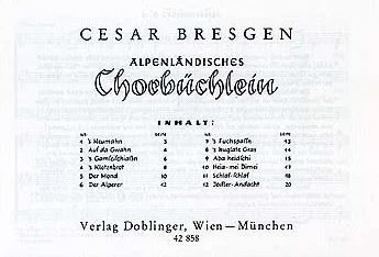 Alpenländisches Chorbüchlein