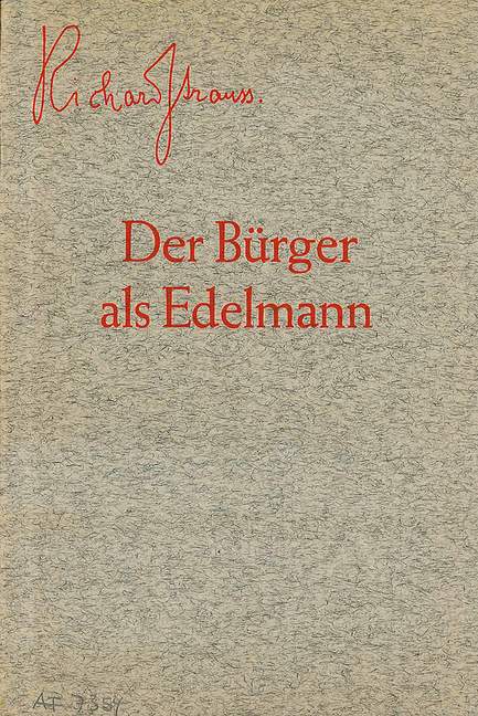 Der Bürger als Edelmann op. 60