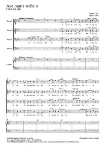 Ave maris stella II, S 34/2
