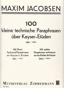 100 kleine technische Paraphrasen über Kayser-Etüden Band 1