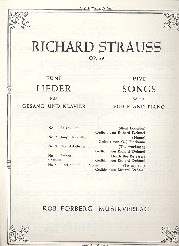 [145412] Befreit (Nr. 4 aus 5 Lieder op. 39)