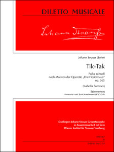 [DM-01067-SET] Tik-Tak. Polka schnell nach Motiven der Operette "Die Fledermaus" op. 365