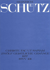 [165889] Christe fac ut sapiam, SWV 431