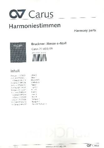[322502] Messe e-moll,WAB 27 - 2. Fassung 1882
