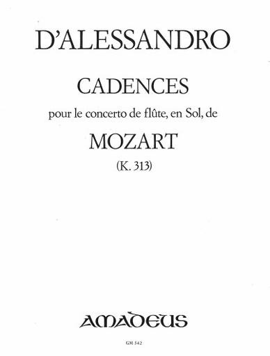 [8848] Kadenzen zu Mozart, Konzert G-Dur KV 313