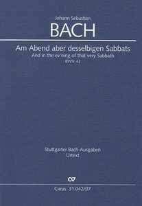 [279625] Am Abend aber desselbigen Sabbats, BWV 42