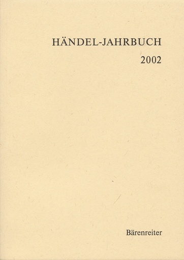 [124920] Händel-Jahrbuch 2002