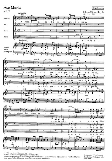 [100805] Ave Maria, MH 72