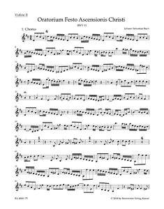 [284993] Himmelfahrts-Oratorium, BWV 11