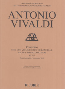 [310104] Concerto con due Violini e due Violoncelli RV 575