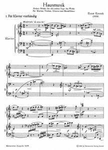 [134333] Hausmusik - 7 Stücke für die sieben Tage der Woche (1959)