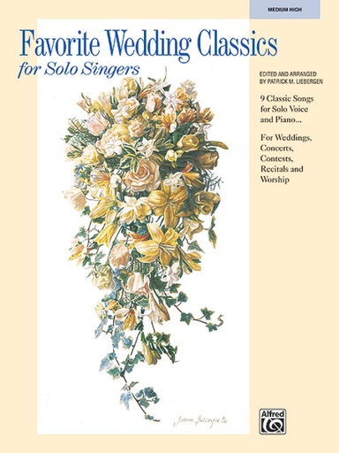 [215691] Favorite Wedding Classics for Solo Singers - Medium High