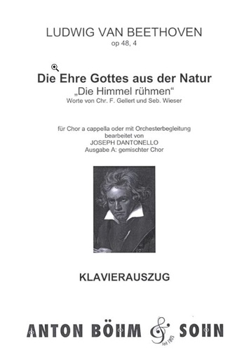 [139038] Die Ehre Gottes aus der Natur, op. 48/4, Ausgabe A