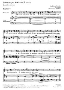 [182748] Dormi, Deus incarnate, ZWV 172 - Motetto pro Nativitate II