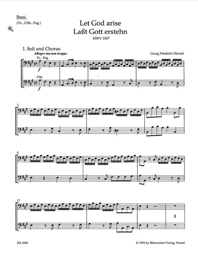 [158881] Let God arise / Laßt Gott erstehn, HWV 256b