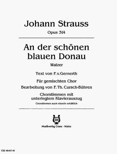 [181874] An der schönen blauen Donau op. 314