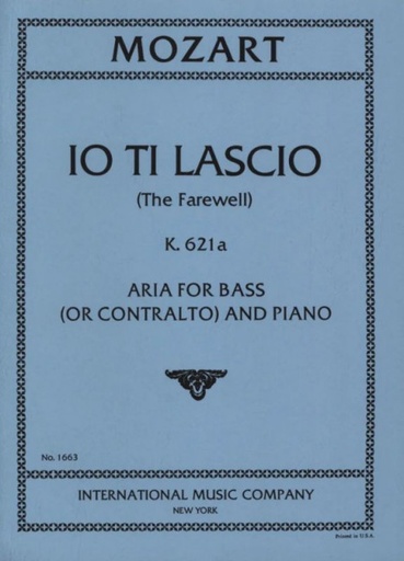 [221803] Io ti lascio l'addio KV 621a